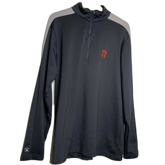 Antiqua San Francisco Giants Quarter Zip Performance Pullover Mens Size M - Picture 1 of 11